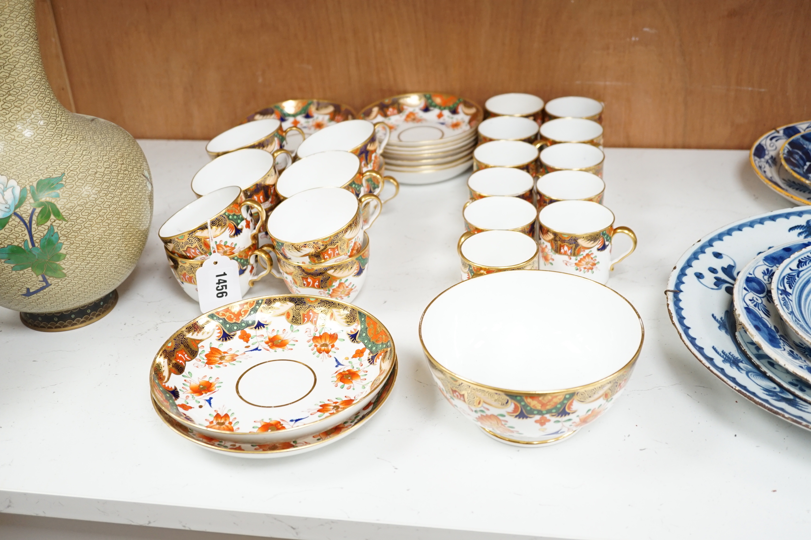 A Spode ‘Japan’ 1645 pattern coffee and tea set, c.1820